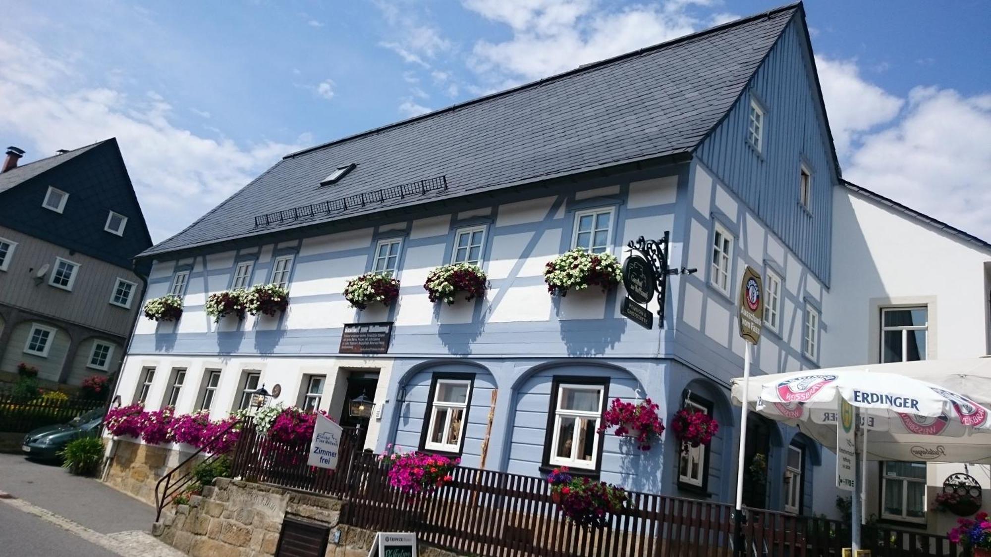 Hotel Gasthof zur Hoffnung Hinterhermsdorf Exterior foto