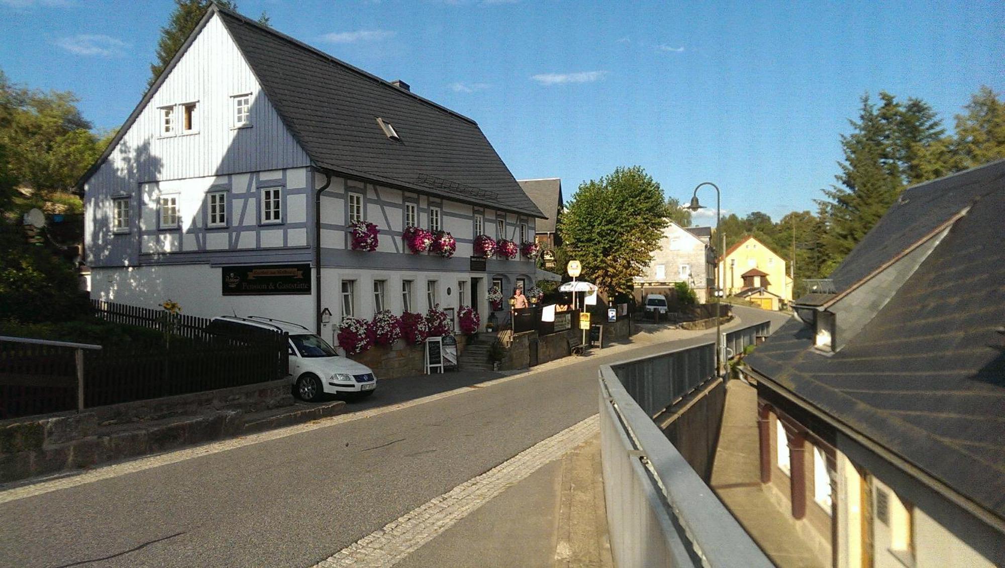 Hotel Gasthof zur Hoffnung Hinterhermsdorf Exterior foto