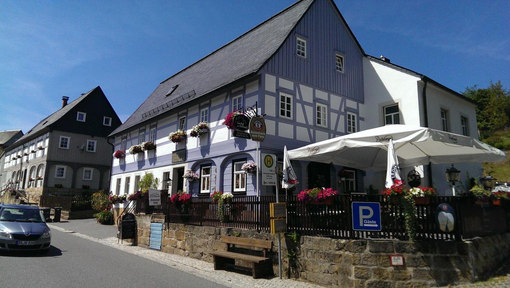 Hotel Gasthof zur Hoffnung Hinterhermsdorf Exterior foto