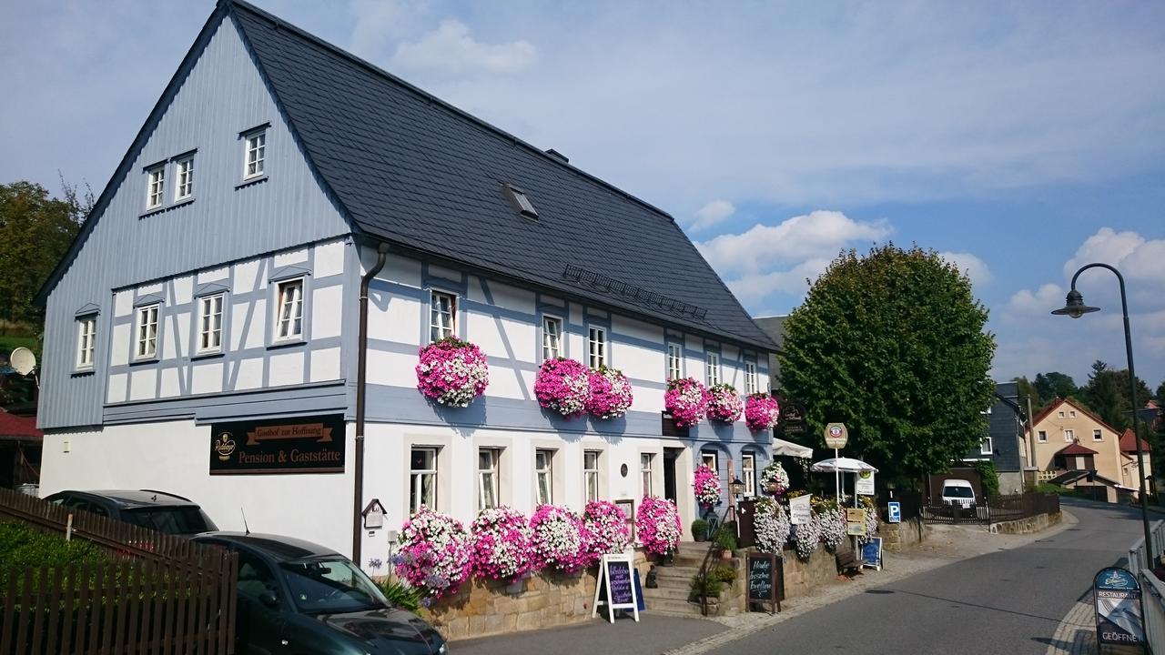 Hotel Gasthof zur Hoffnung Hinterhermsdorf Exterior foto