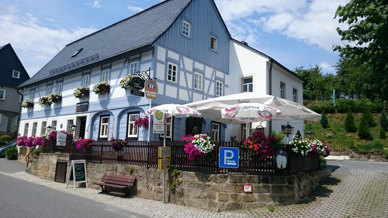 Hotel Gasthof zur Hoffnung Hinterhermsdorf Exterior foto