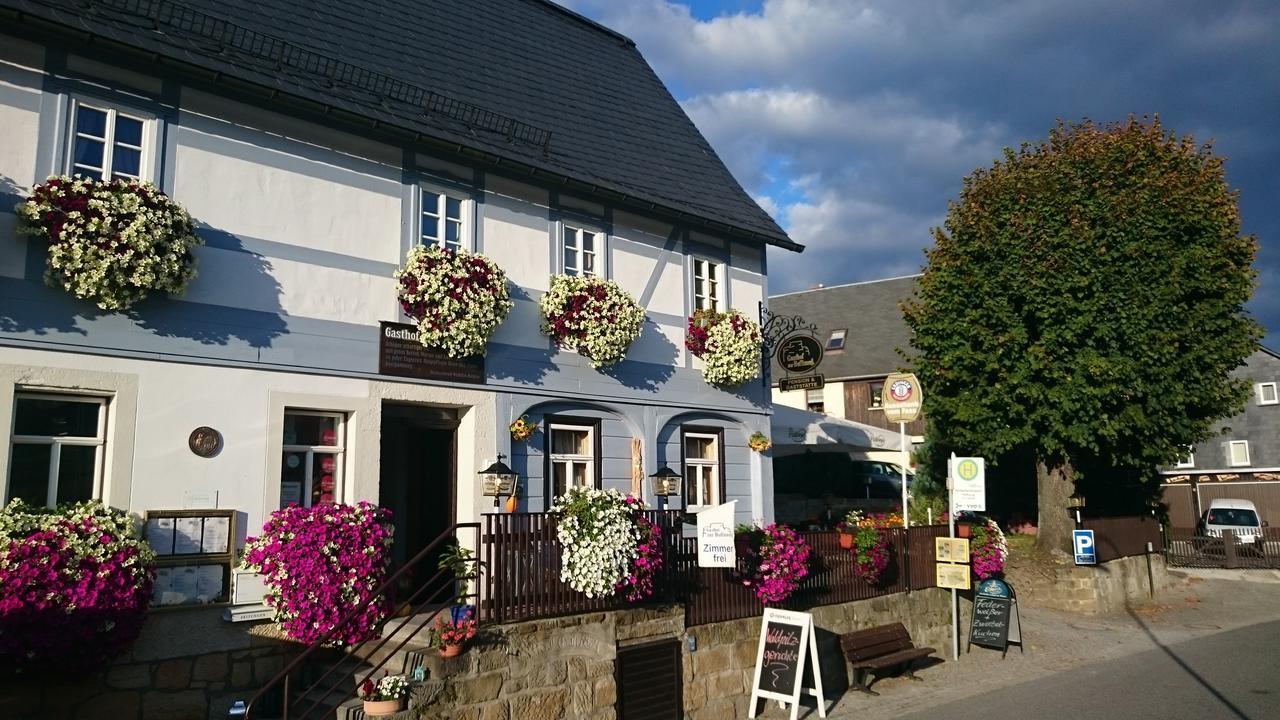 Hotel Gasthof zur Hoffnung Hinterhermsdorf Exterior foto