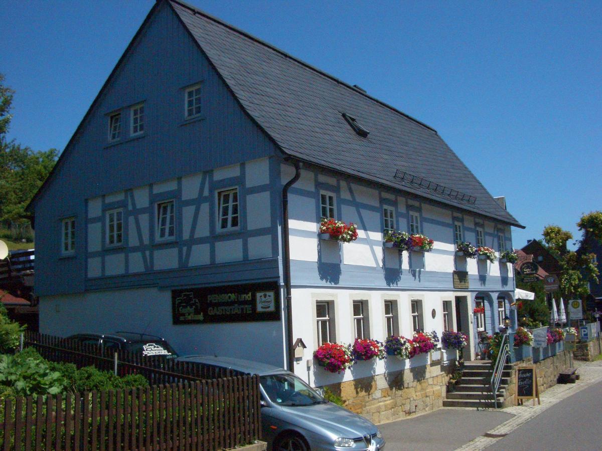 Hotel Gasthof zur Hoffnung Hinterhermsdorf Exterior foto